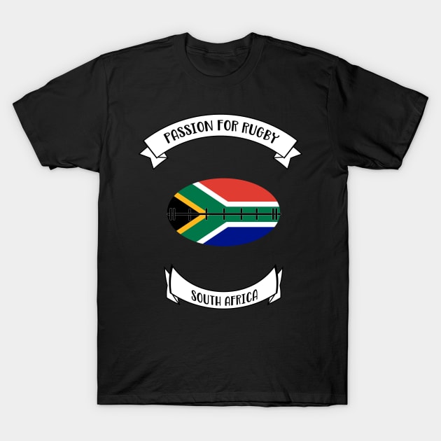 South Africa rugby design T-Shirt by Cherubic